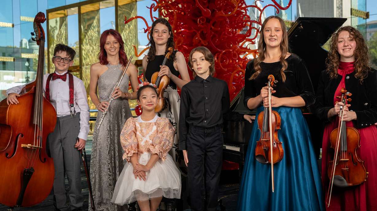The Salute to Youth performers at Abravanel Hall in Salt Lake City on Sept. 28.