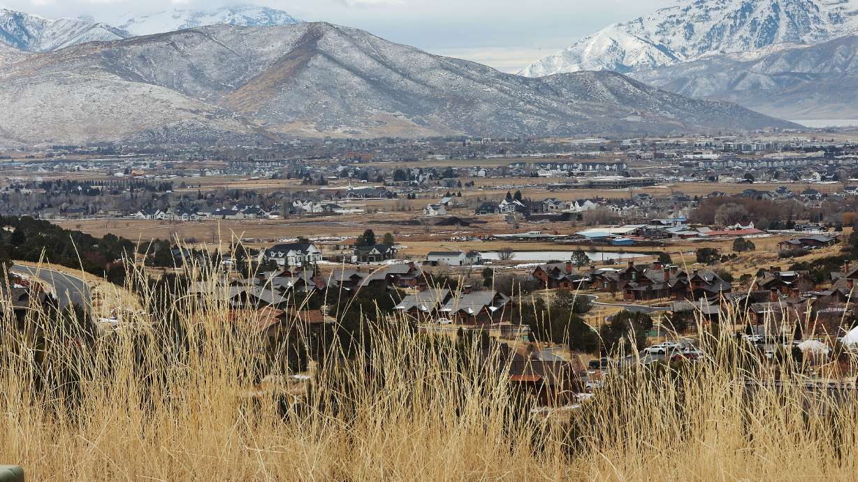 The Heber Valley on Dec. 20, 2023. Affordable housing goals have spurred changes in the way Utah approaches its vast land holdings, prioritizing affordable housing over local opposition, according to a SITLA representative.