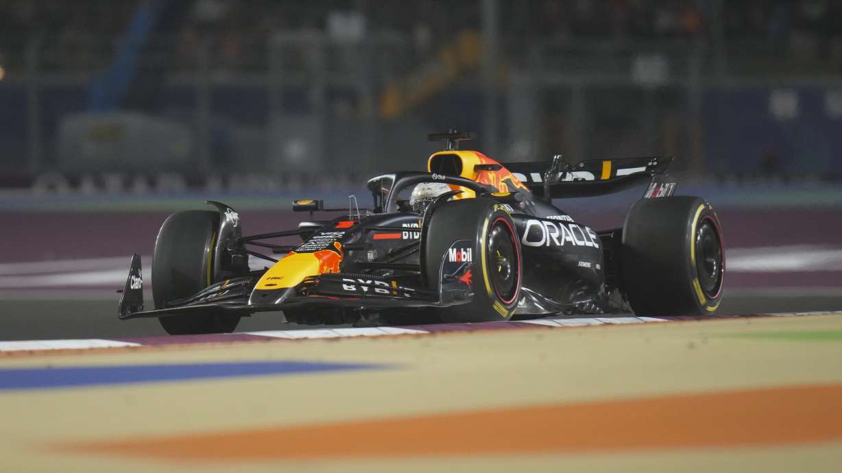Red Bull driver Max Verstappen of the Netherlands in action during the Qatar Formula One Grand Prix at the Lusail International Circuit in Lusail, Qatar, Sunday, Dec. 1, 2024.