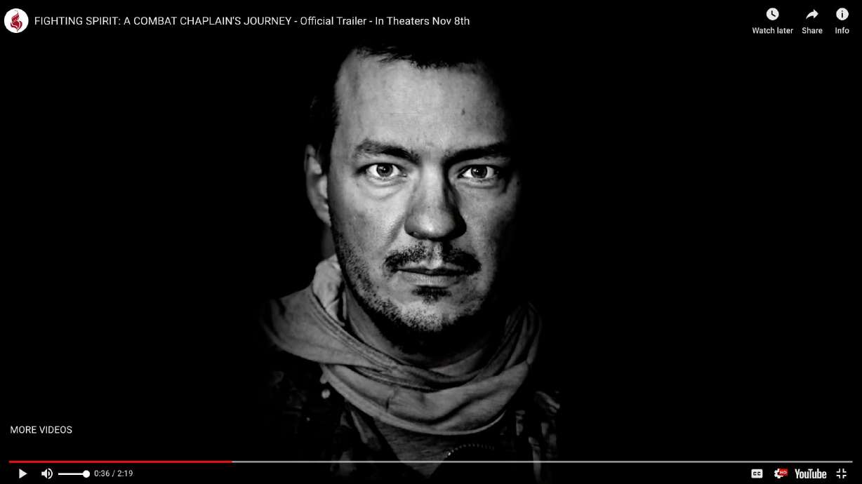 "Fighting Spirit: A Combat Chaplain's Journey" documents former combat chaplain Justin D. Roberts's search for healing after serving in the military through speaking with other chaplains.