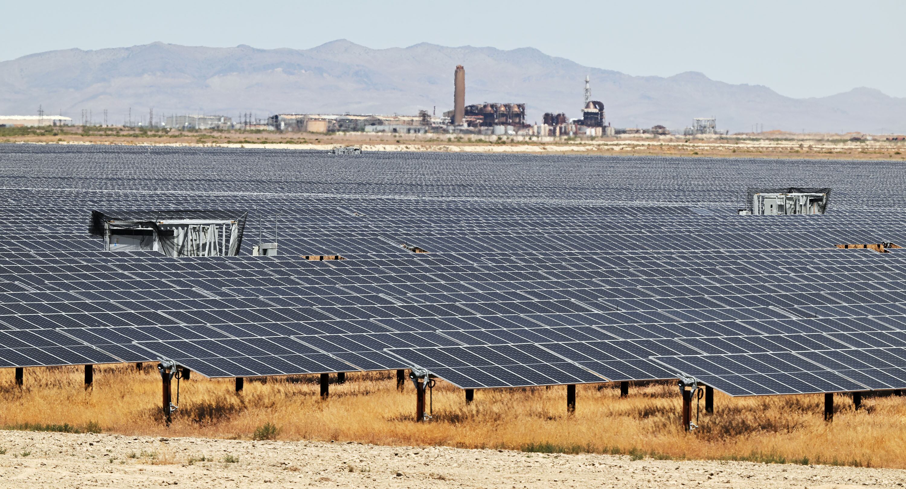 The Elektron Solar Project is pictured west of Grantsville in Tooele County on June 24. The American Clean Power Association has bright news when it comes to the growth of utility scale solar capacity.