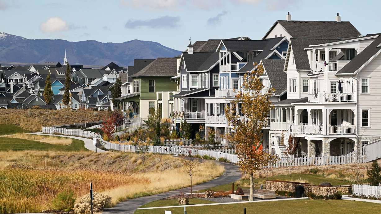 Housing at Daybreak in South Jordan on Oct. 30. U.S. housing debt reached $12.98 trillion in the third quarter of 2024, according to the Federal Reserve Bank of New York.