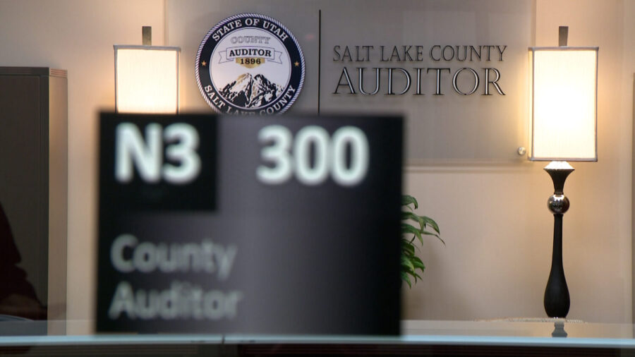 The Salt Lake County Auditor’s office on Monday in Salt Lake City. A recent audit highlighted the importance of auditor’s work, after “significant deficiencies” were found.