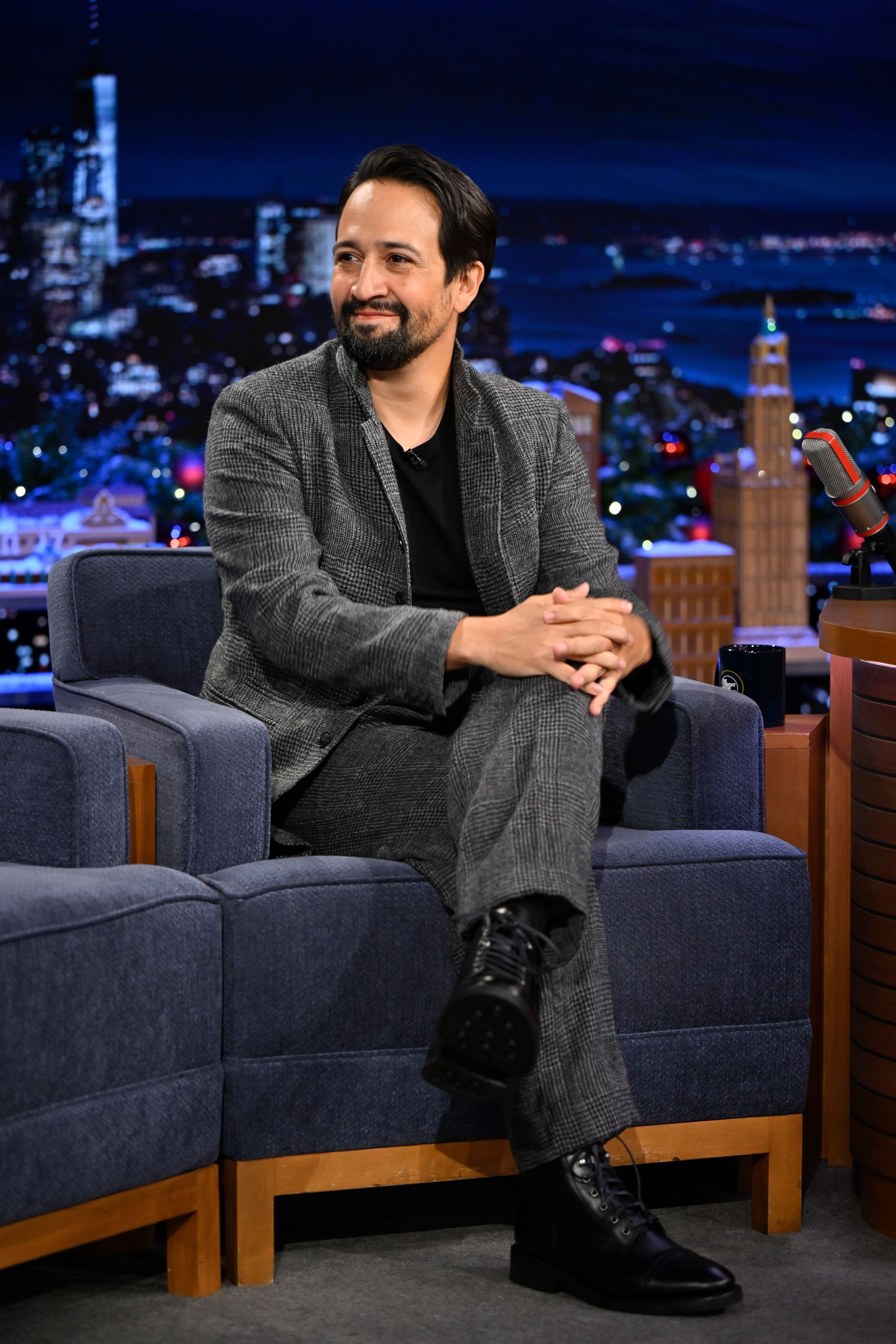 Lin-Manuel Miranda during an interview on "The Tonight Show with Jimmy Fallon."