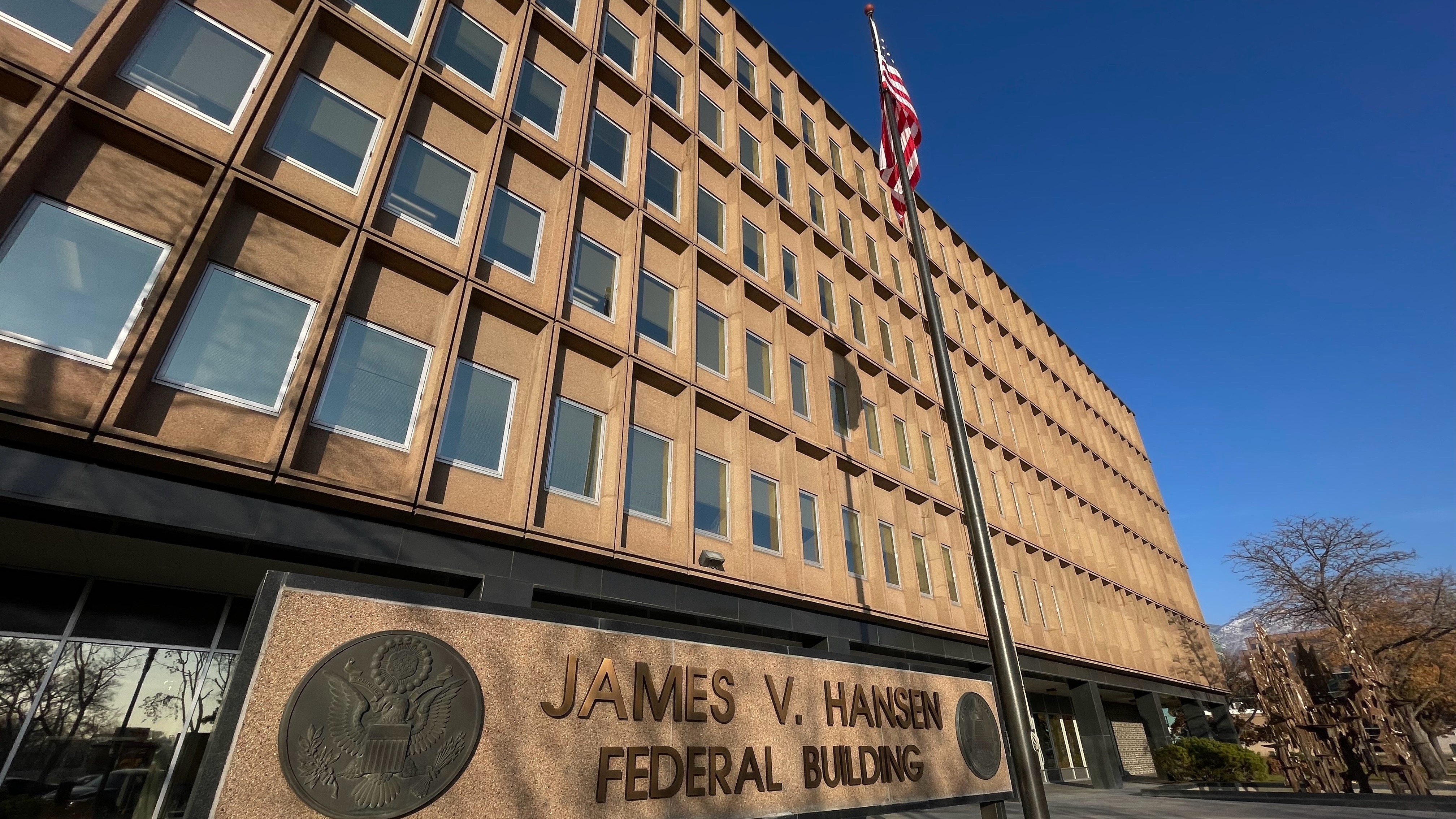 The James V. Hansen Federal Building in Ogden, pictured Wednesday. The U.S. government plans to get rid of the building, relocating the agencies operating inside.