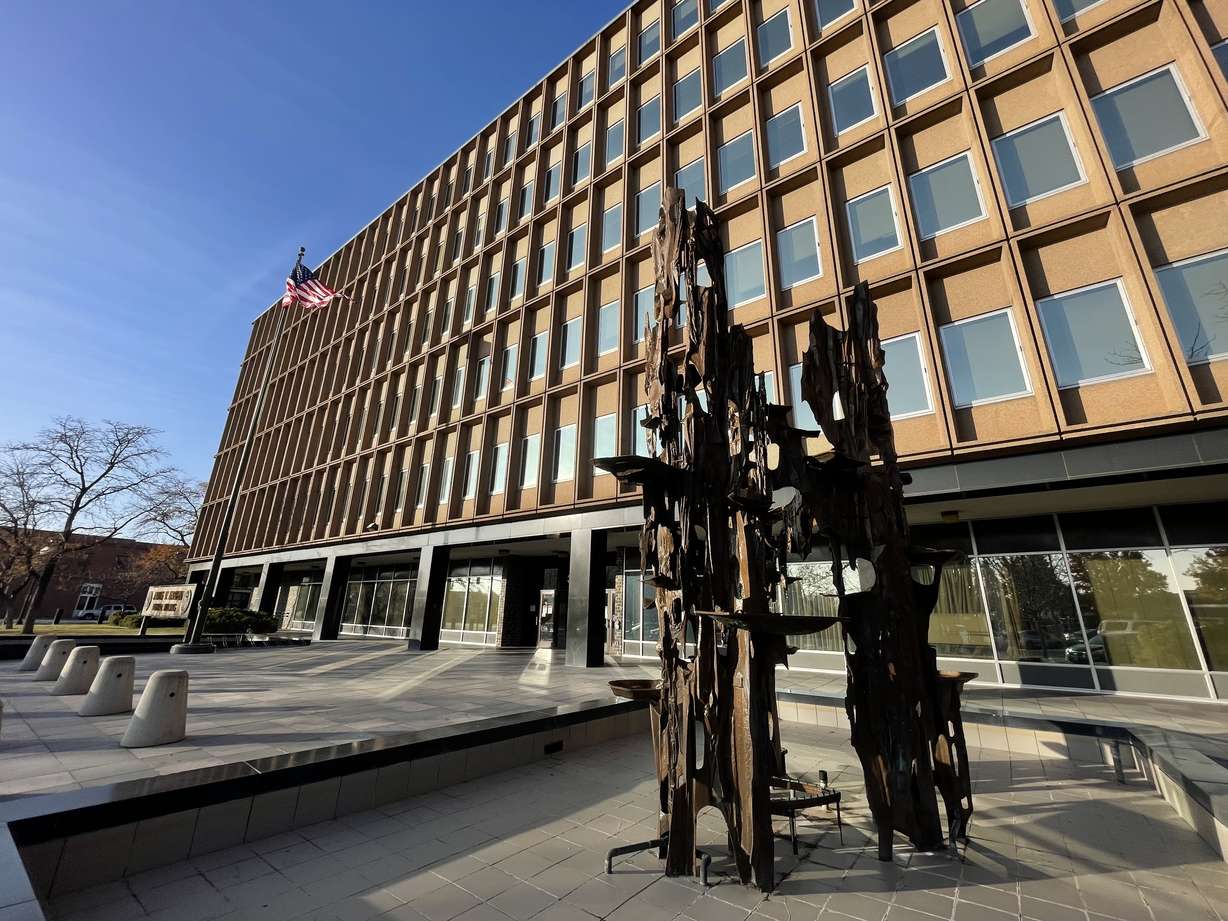 The James V. Hansen Federal Building in Ogden, pictured Wednesday. The U.S. government plans to get rid of the building, relocating the agencies operating inside.