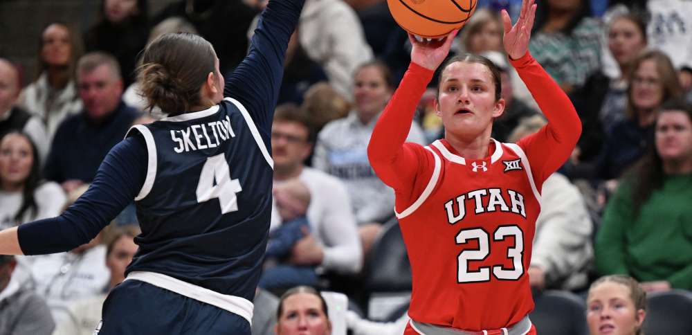 Utah women's basketball pulls away in 2nd half to overwhelm Utah State