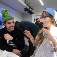 Photos: Utah Hockey Club players bring the fun to Primary Children's patients