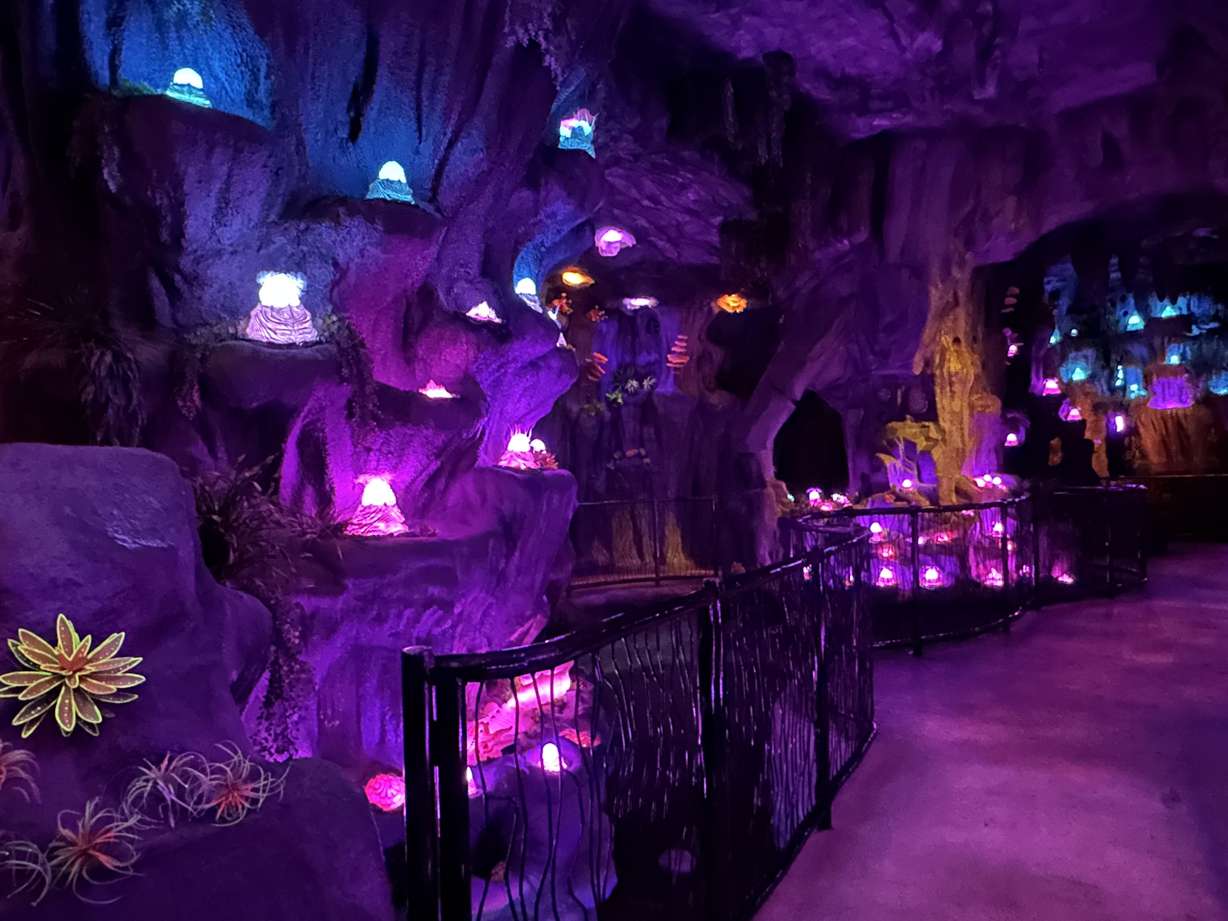 The galactic grotto at Dreamwalk Park, an immersive indoor theme park opening soon at the University Place Mall in Orem.