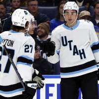 Michael Kesselring nets Utah's 1st Gordie Howe hat trick in 5-2 win over Buffalo