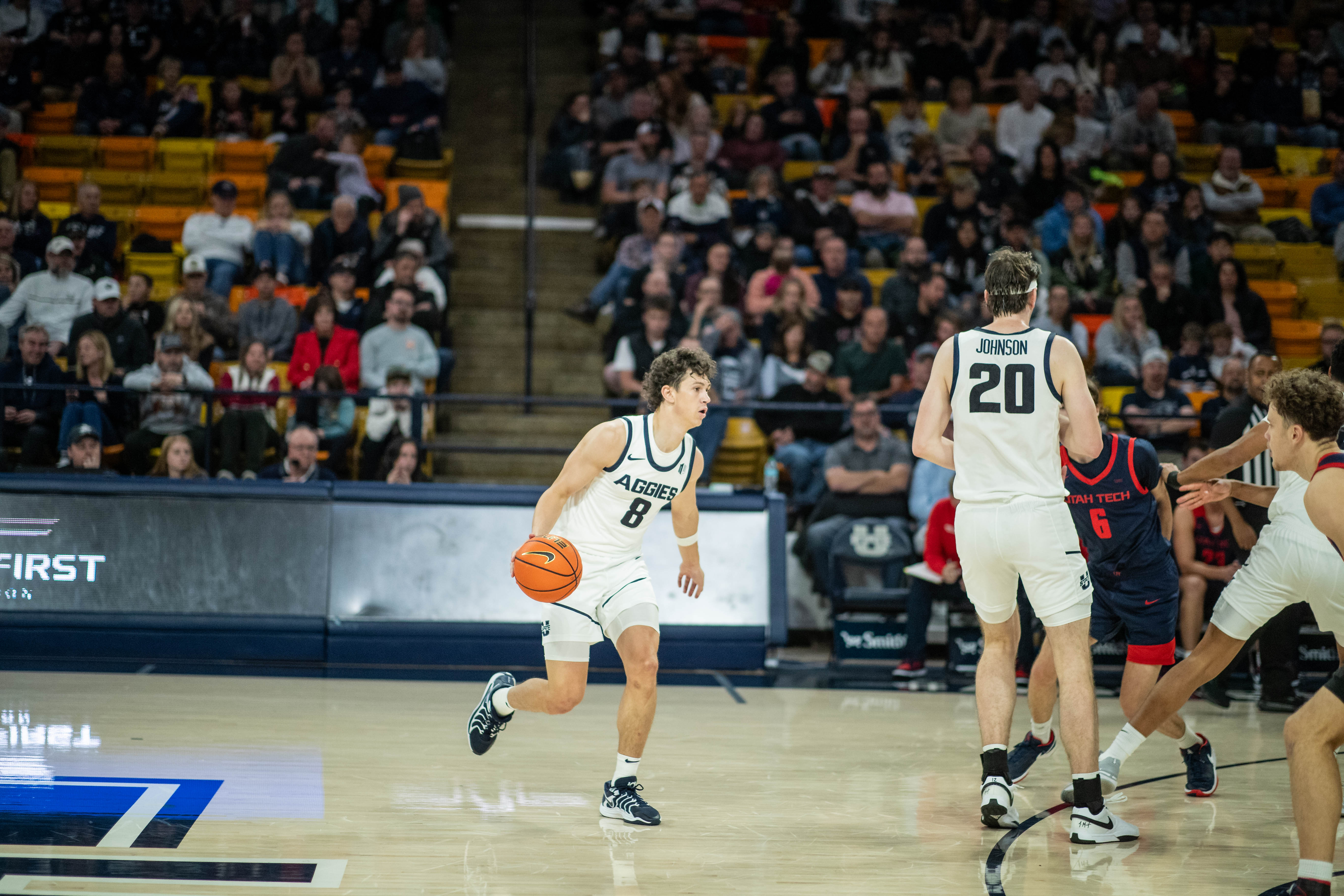 Utah State blows out Utah Tech in 92-62 win to stay undefeated