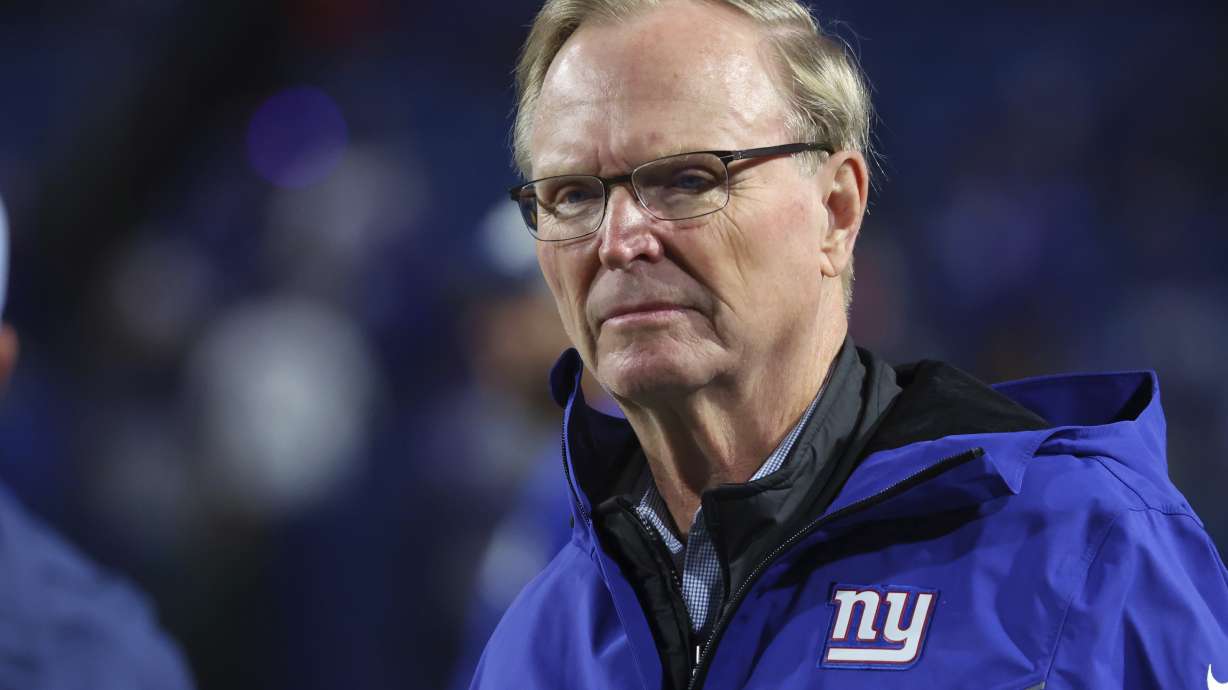 FILE - New York Giants owner John Mara watches his team practice prior to an NFL football game against the Buffalo Bills in Orchard Park, N.Y., Sunday Oct. 15, 2023.