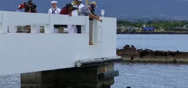 USS Utah survivor reunited with shipmates, interred aboard ship