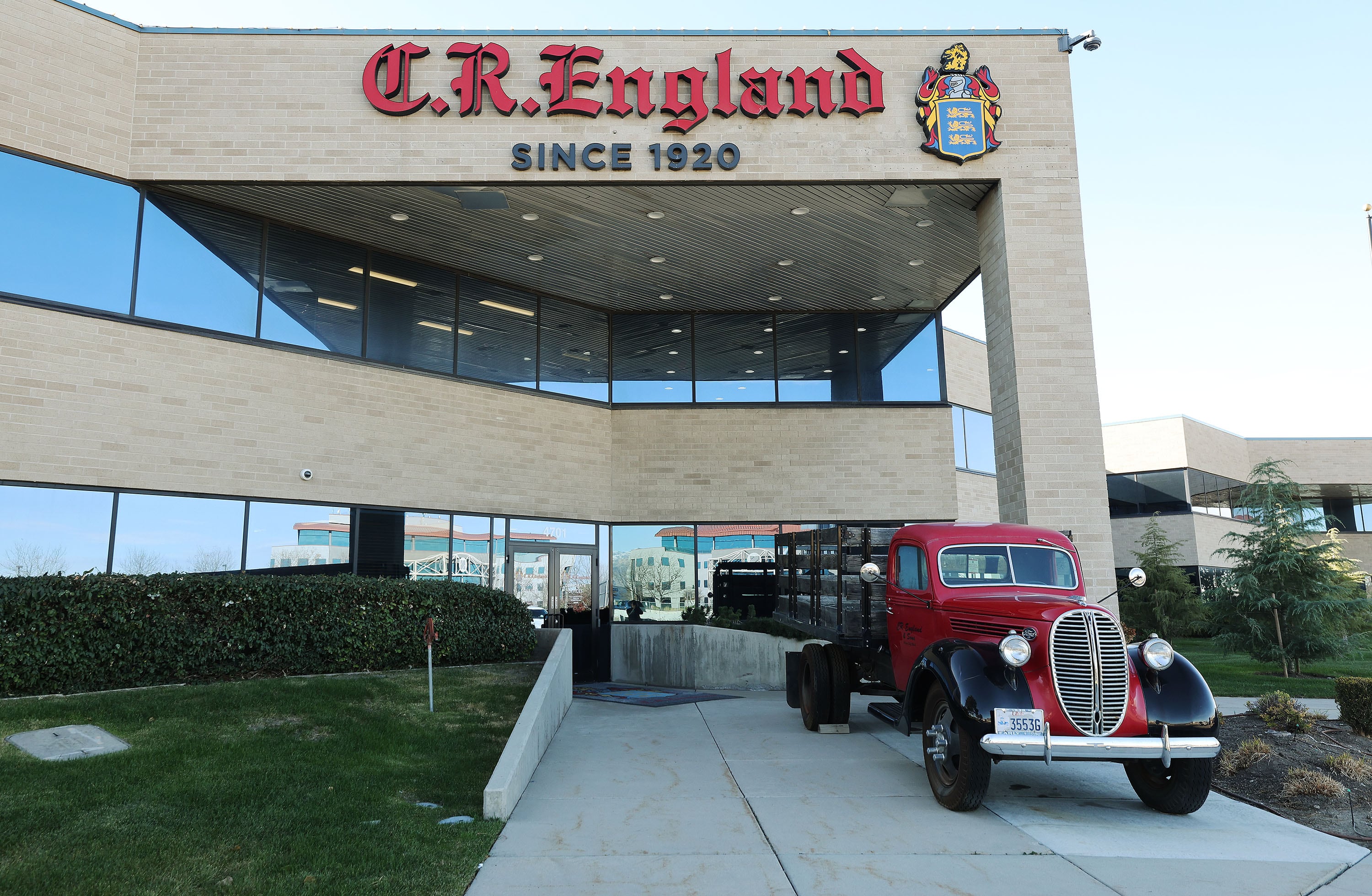 C.R. England is seen in West Valley City on Nov. 20.