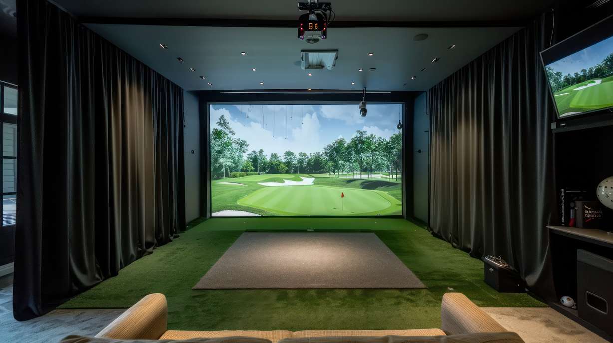 Imagine a luxury golf simulator building in your backyard!