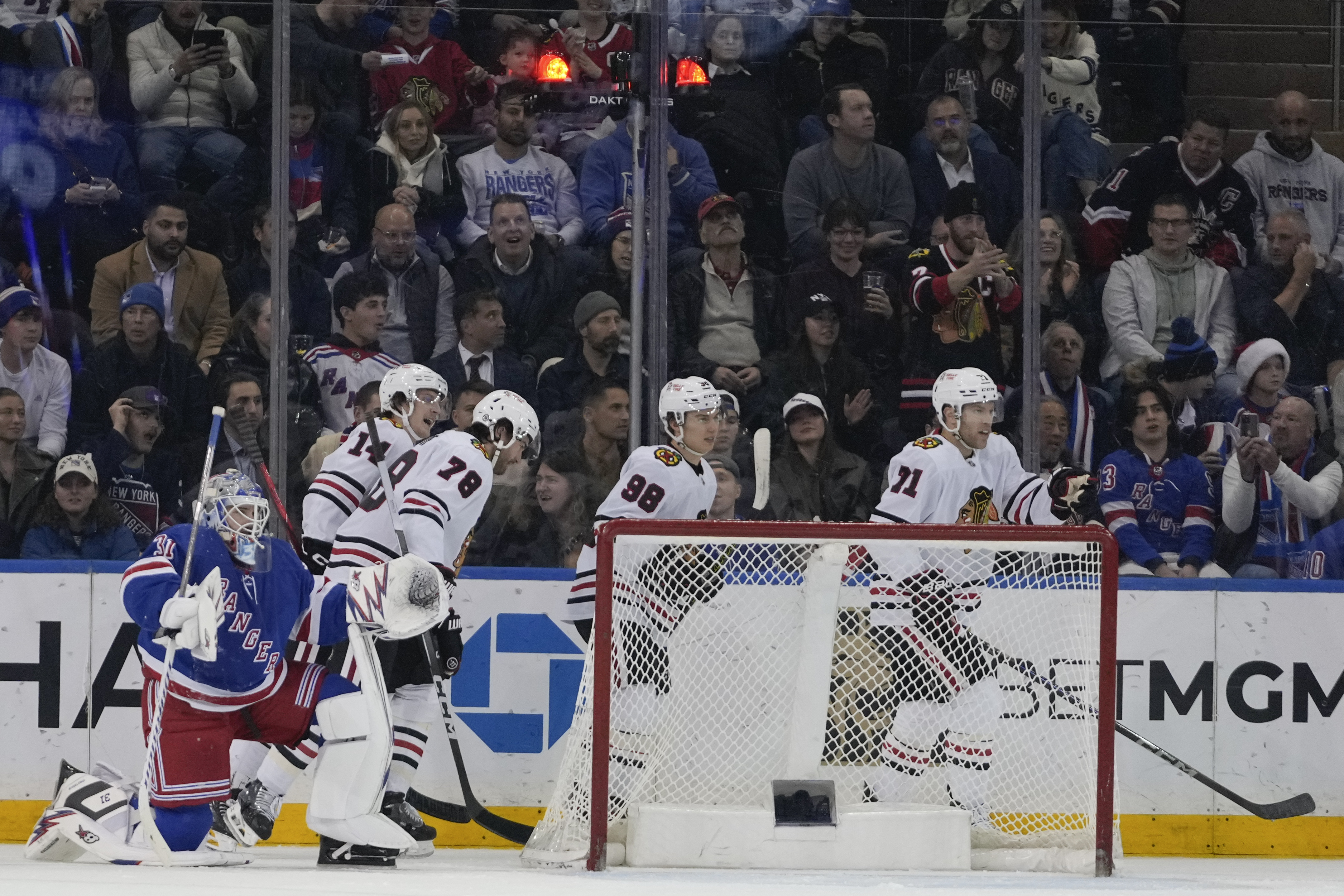 Hall has goal and assist, Soderblom stops 29 shots as Blackhawks beat Rangers 2-1