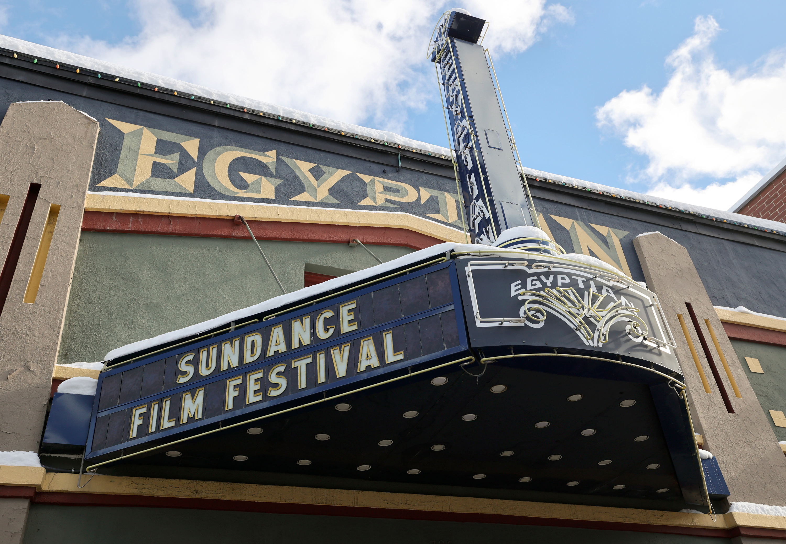 The Egyptian Theatre during the 2024 Sundance Film Festival on Main Street in Park City on Jan. 18. The 2025 schedule for the festival was announced Wednesday.
