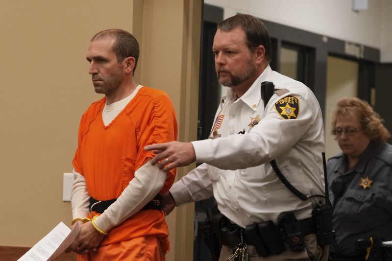 Ryan Borgwardt appears in a Green Lake County courtroom Wednesday, in Green Lake, Wisconsin.