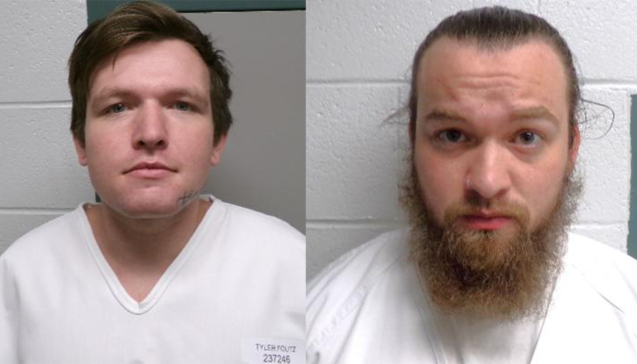 Tyler Joshua Foutz, left, and Adrian Brown, were both sentenced to two terms of 3 to 5 years after a road rage incident where shots were fired at an Amazon truck driver in July 2023.