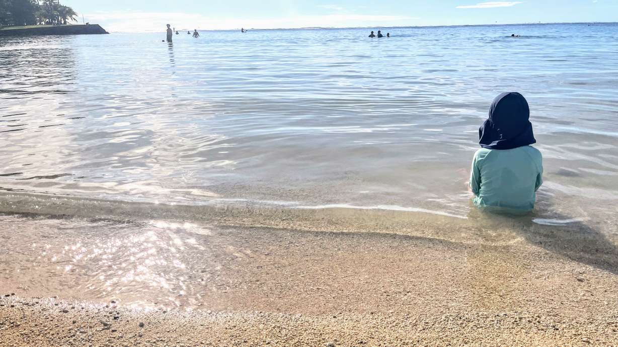 The beaches in Honolulu are perfect for young kids.