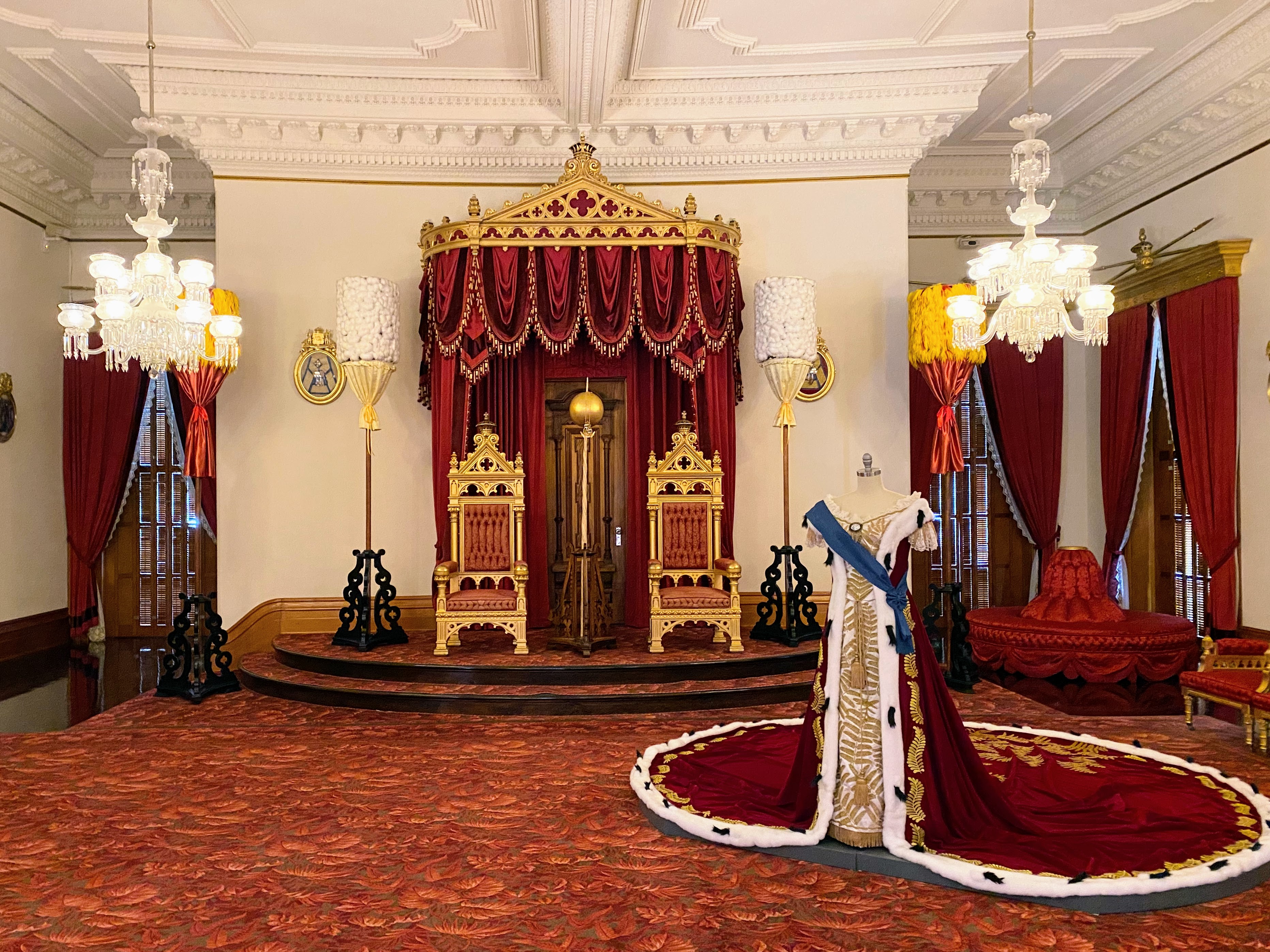 The throne room in 'Iolani Palace.