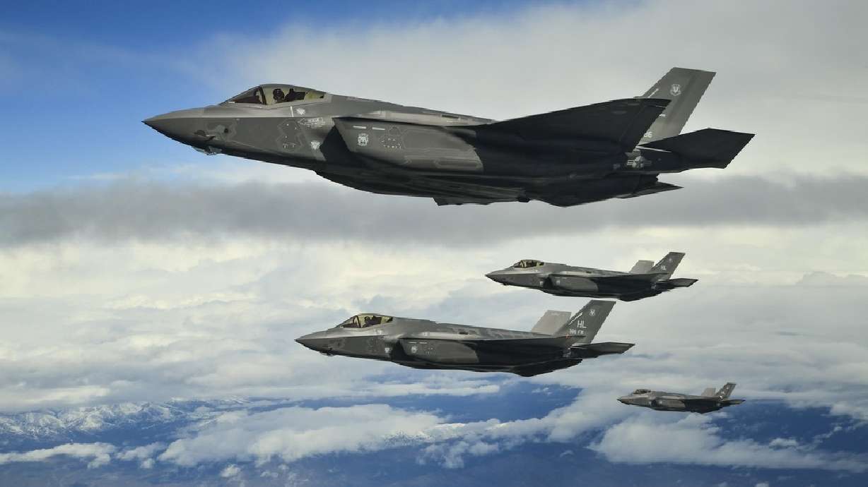 Two F-35s from the 388th Fighter Wing at Hill Air Force Base soar above the clouds. Junior enlisted members may see significant raises in the version of the National Defense Authorization Act passed by the U.S. House Wednesday, though critics decry some of the act's language.