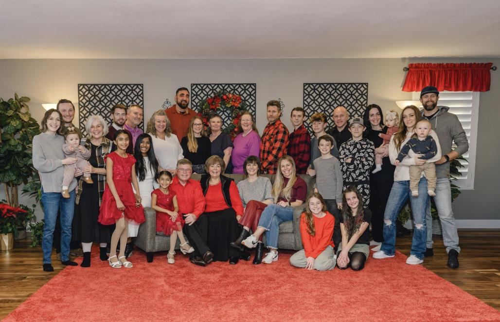 Kerri and Ron Robbins' extended family photo taken this December.