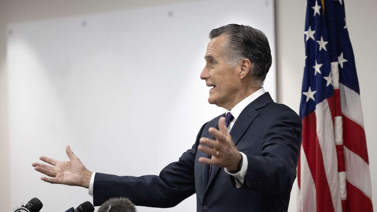 Sen. Mitt Romney, R-Utah, says goodbye to Utah media in his last press conference in Salt Lake City on Friday. Romney told reporters he expects President-elect Donald Trump to focus more on governing than retribution when he takes office.