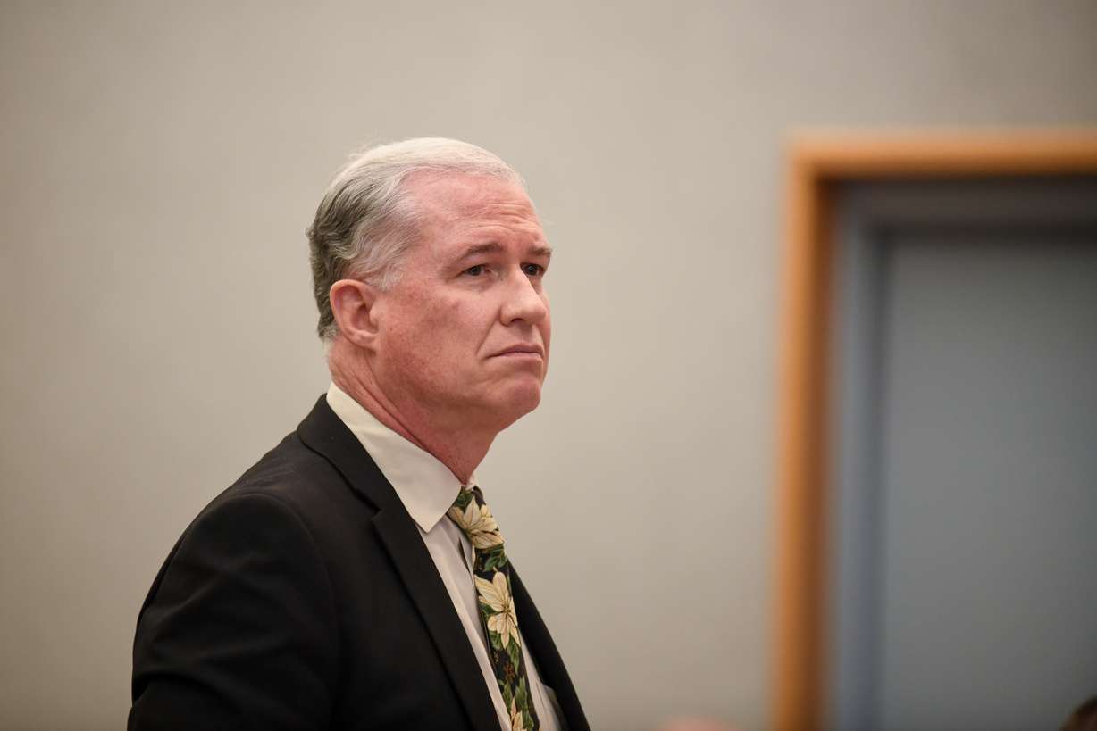 Prosecutor Langdon Fisher listened during a change of plea hearing for Jayden Parker Sever at the Wasatch County Courthouse.