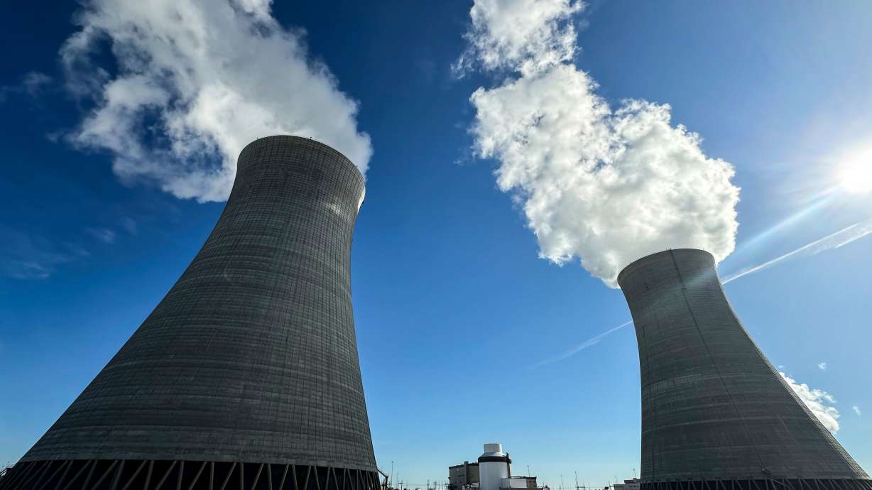 Cooling towers are seen at the nuclear reactor facility at the Alvin W. Vogtle Electric Generating Plant, May 31, in Waynesboro, Ga. Utah was energized this year, and much more is to come in the future when it comes to the idea of keeping the lights on.