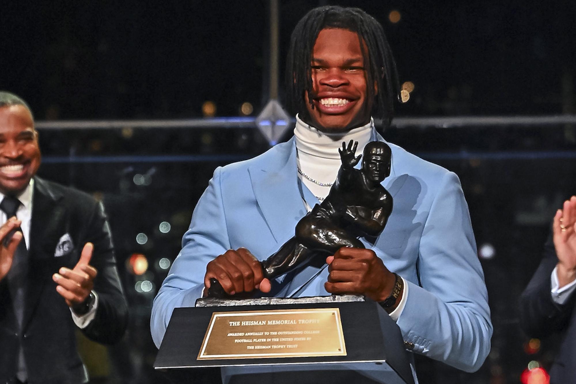 Colorado two-way star Travis Hunter wins Heisman Trophy as college football's top player