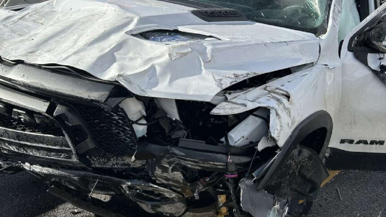 Three people were injured Sunday in a rollover crash on I-15 in Davis County, troopers said.