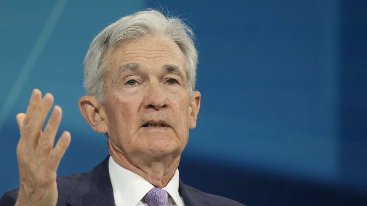 Federal Reserve chair Jerome Powell speaks at the DealBook Summit in New York, on Dec. 4. The Fed's policymakers are likely to signal fewer interest rate cuts next year than were previously expected.