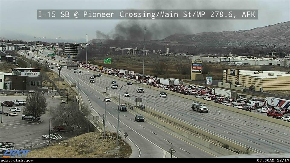 Most Lanes, On-ramp To I-15 Closed In Lehi Due To Crash, Car Fire | KSL.com