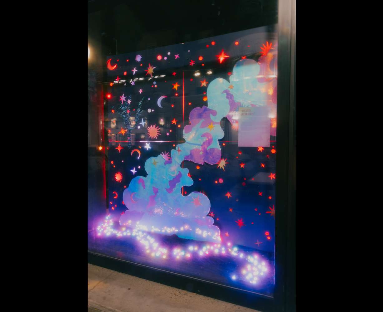 "Solstice Dreamscape" by artist Tink Safeer is displayed at the Gateway.