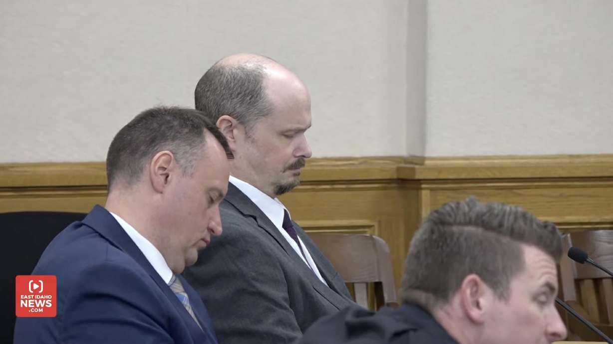 Mark Bent quietly sits in the courtroom during the closing arguments of his trial in the killing of Nikolas Todd Bird. Bent was found guilty of first-degree murder Tuesday.