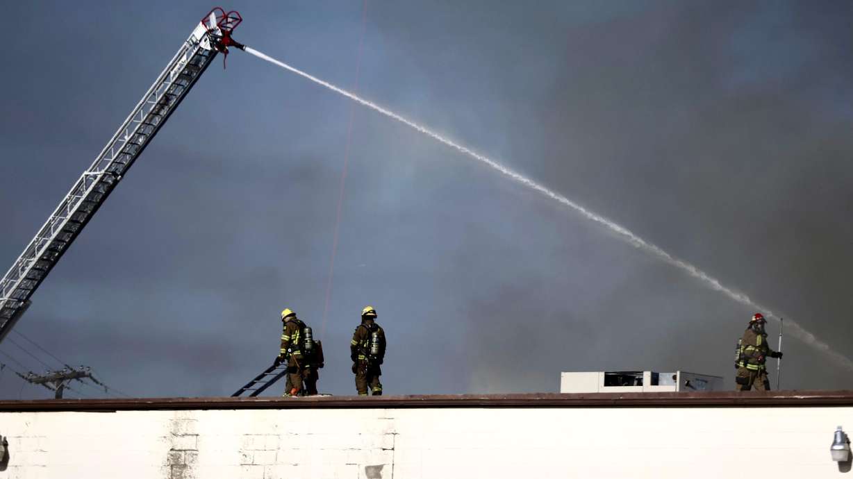A large structure fire at a vacant industrial building Thursday has led to road closures and transit delays within the Ballpark and Central Ninth neighborhoods of Salt lake City.