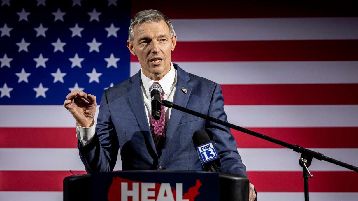 Third Congressional District candidate Mike Kennedy gives remarks after declaring victory in Provo on Nov. 5. Rep.-elect Mike Kennedy received his congressional committee assignments earlier this week, and like any freshman, is looking forward to the challenge.