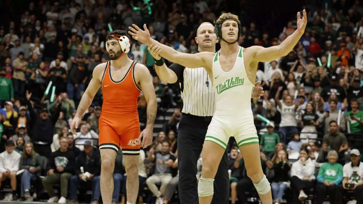 Utah Valley's Terrell Barraclough is off to a 15-1 start in his redshirt senior season and ranked No. 4 in the country at 165 pounds after wrestling four years at Penn State.