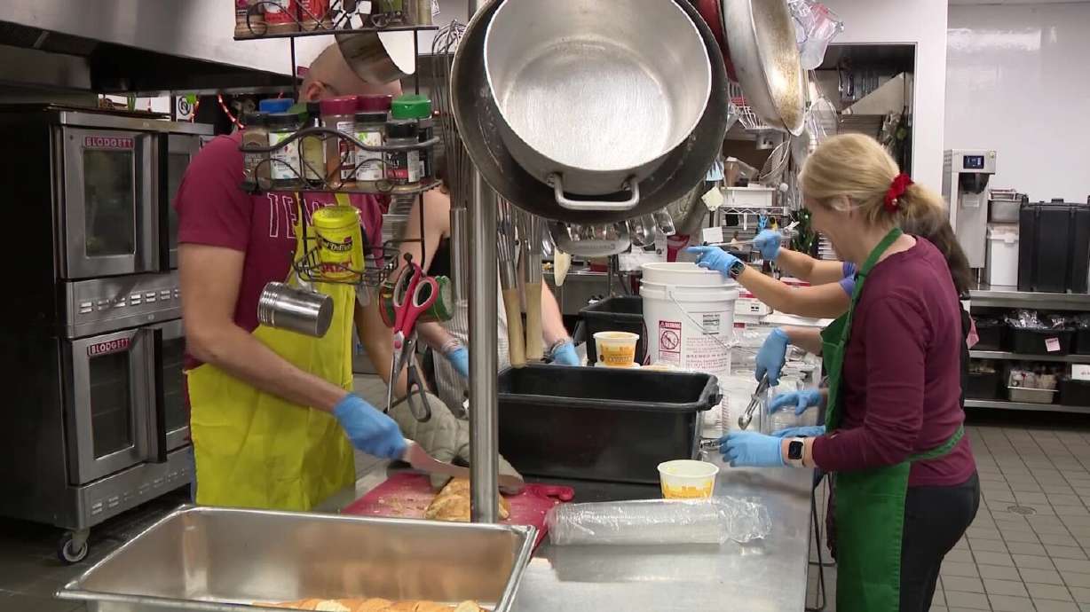 More than 200 women in need had a hot meal and a safe place to stay Saturday night, thanks to a small group of volunteers at a local resource center.