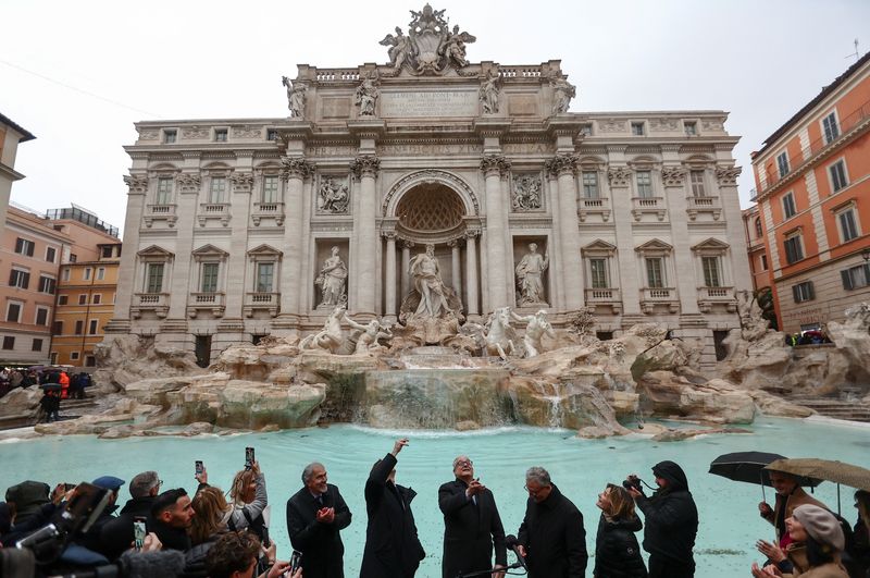 Rome's Trevi Fountain restored in time for Jubilee year