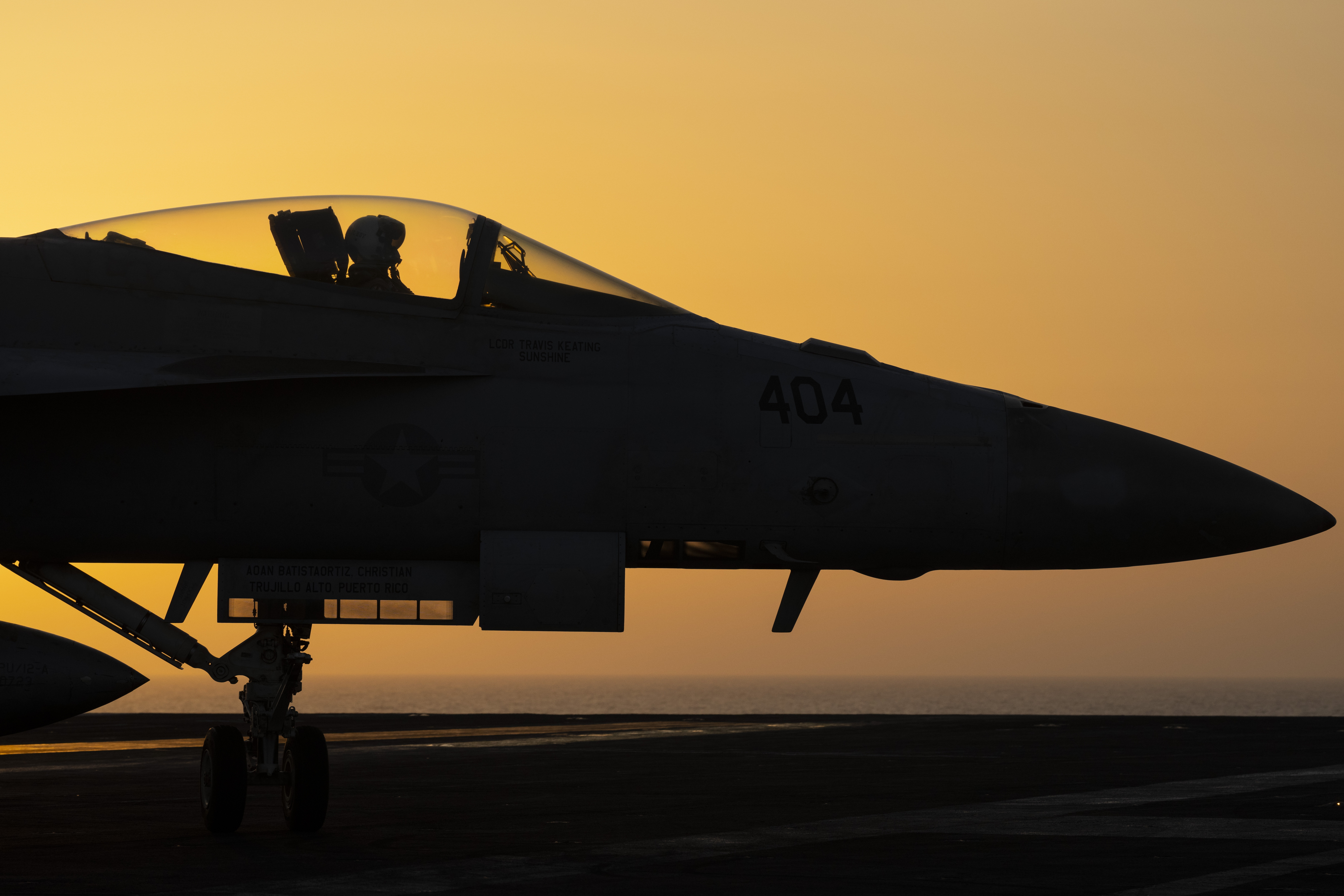 The U.S. military says two Navy pilots have been shot down over the Red Sea Sunday in an apparent "friendly fire" incident.