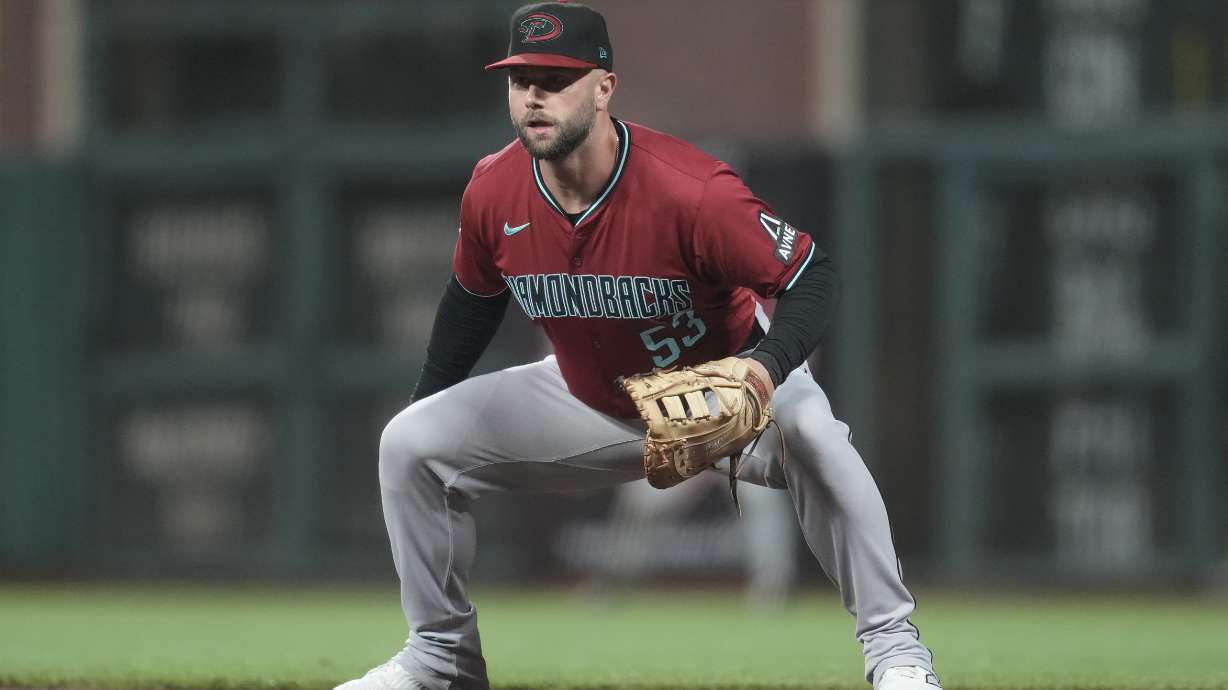 FILE - Arizona Diamondbacks first baseman Christian Walker during a baseball game against the San Francisco Giants in San Francisco, Wednesday, Sept. 4, 2024.