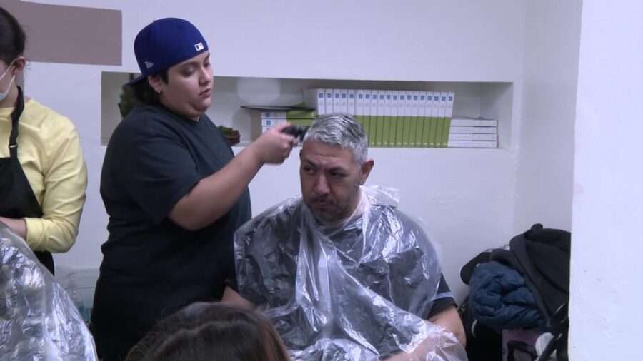 The Rescue Mission of Salt Lake provided free haircuts and clothing to Utah’s homeless population on Monday in Salt Lake City.