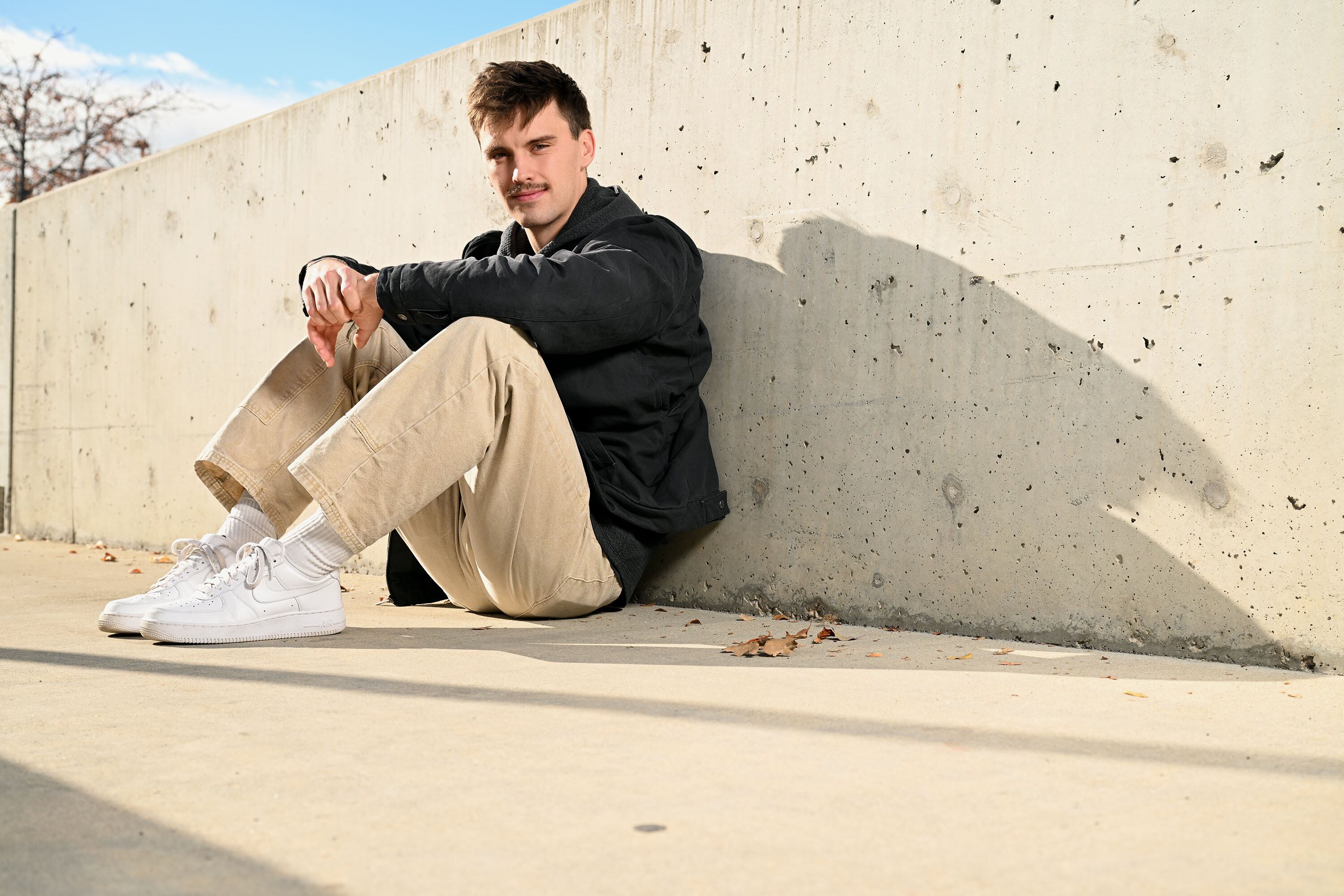 BYU masters' degree student Dillon Renfro poses for photos in Provo on Monday, Dec. 9. Renfro helped to run President-Elect Donald Trump’s TikTok account during the election.