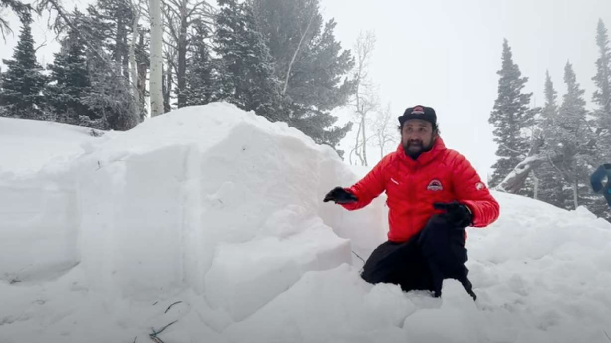 Utah Avalanche Center forecaster Trent Meisenheimer shows avalanche conditions in Big Cottonwood Canyon on Wednesday. The agency warns "high" avalanche danger is expected as heavy snow falls.