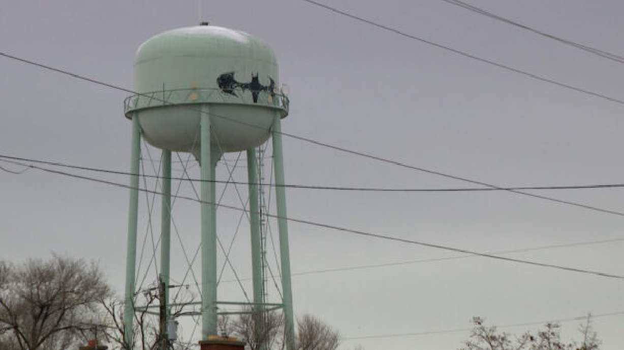 Batman water tower in Weber County town could soon get new identity ...