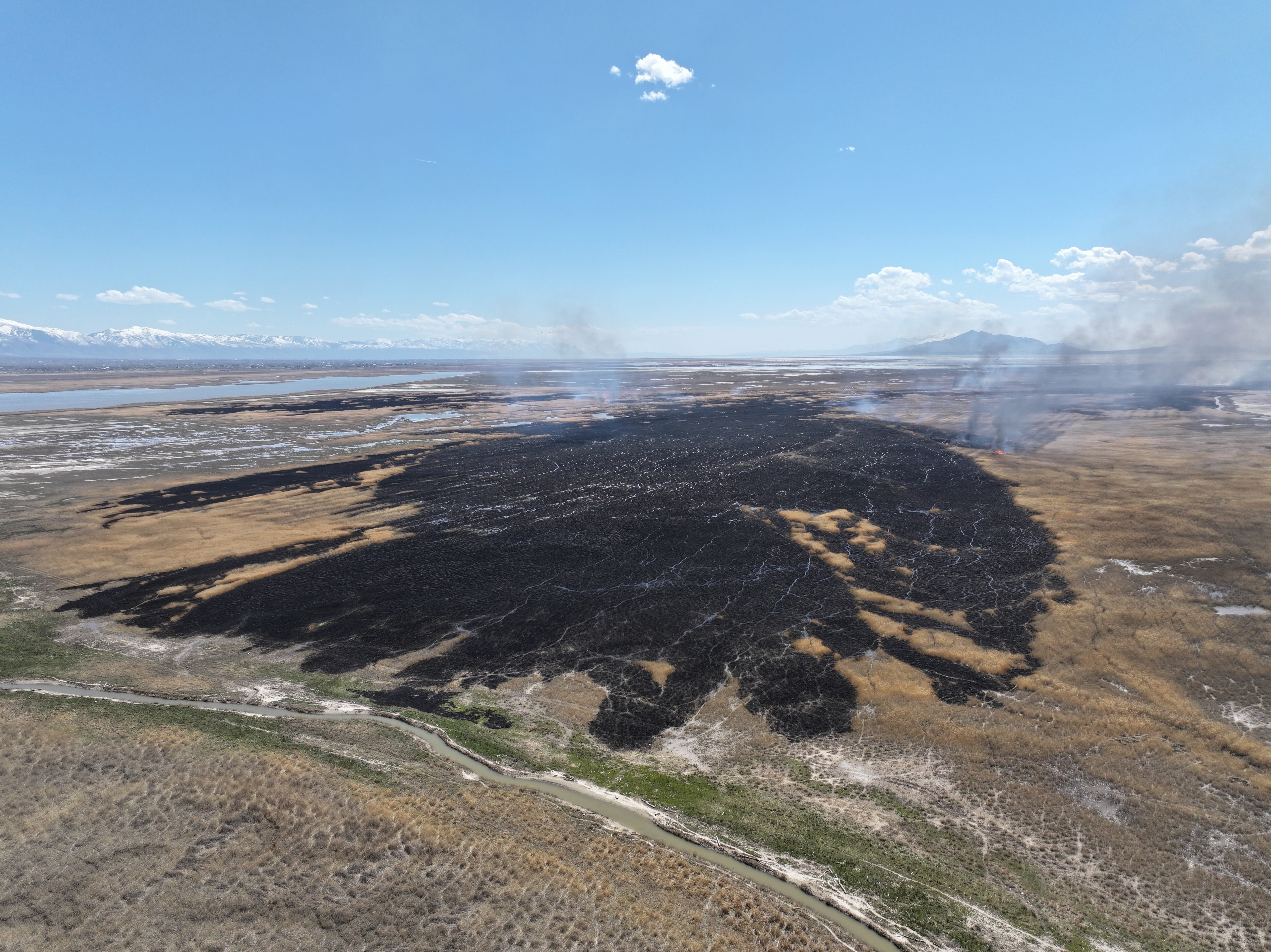 A prescribed burn by the Watershed Restoration Initiative is seen in this undated photo.