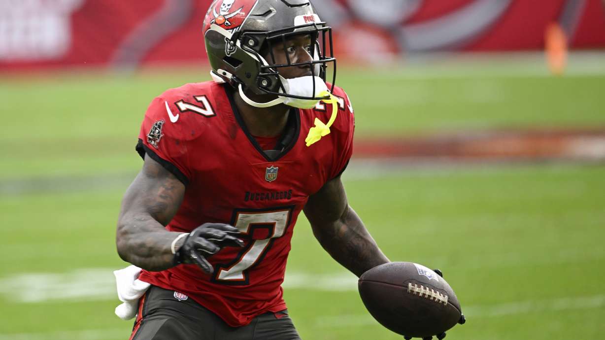 Tampa Bay Buccaneers running back Bucky Irving plays against the Carolina Panthers during the second half of an NFL football game Sunday, Dec. 29, 2024, in Tampa, Fla.