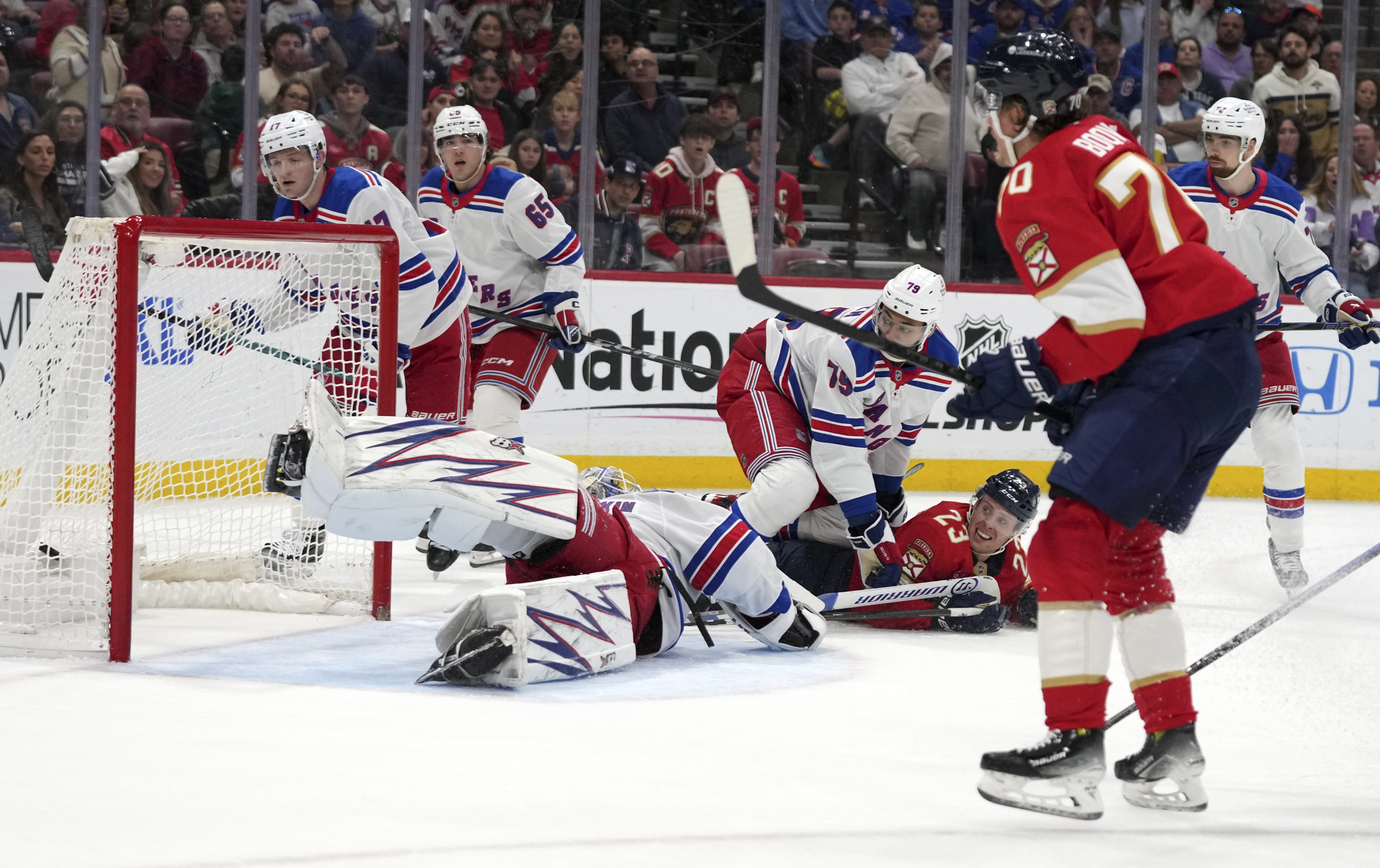 Jesper Boqvist scores twice as Panthers beat Rangers 5-3 after back-to-back scoreless games